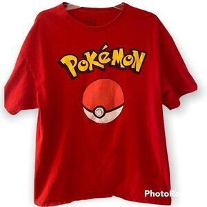 Pokemon Pokeball Red T-shirt XL